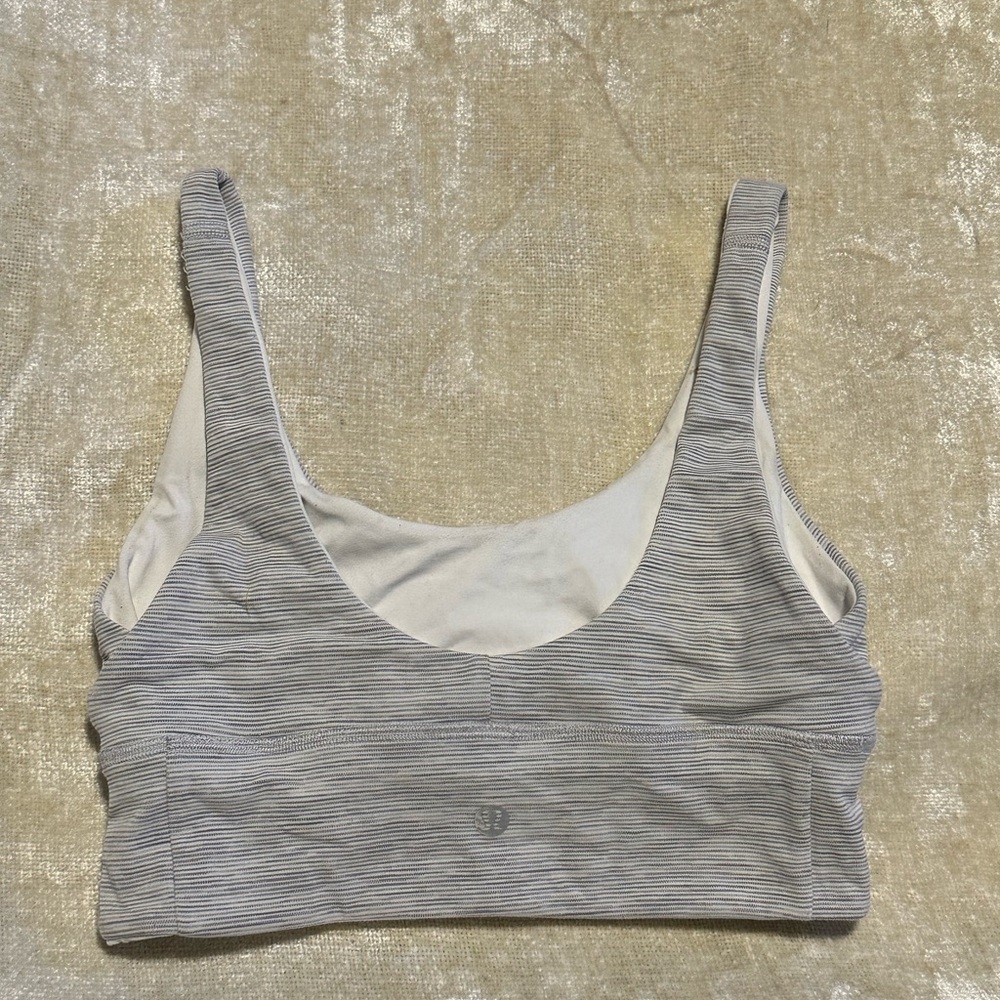 Lululemon Reversible Align Bra Size 4/White & Striped
